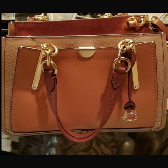 Coach Leather Suede Dreamer Saddle Shoulder Bag - Picture 12 of 12